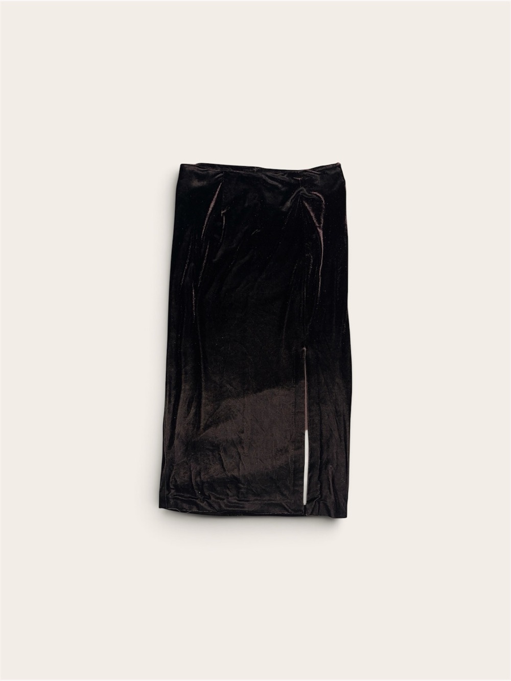 Vintage Bob Mackie Chocolate Velvet Maxi Skirt